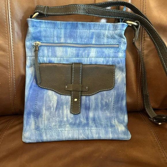 Blue and Brown Crossbody Bags - Picture 1 of 5